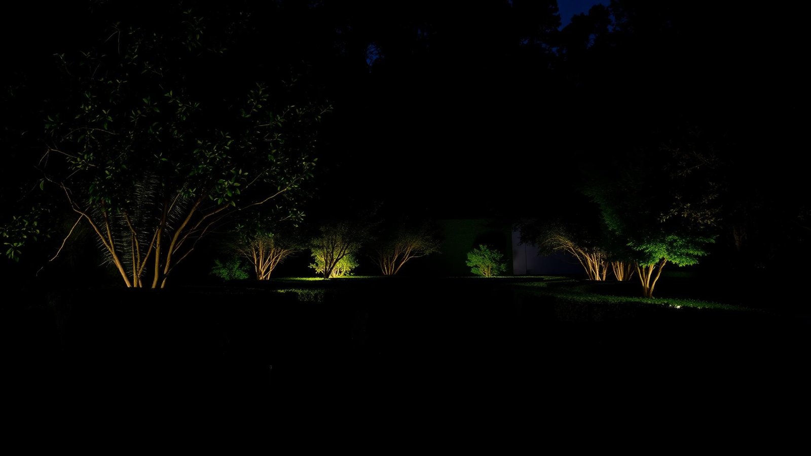Oklahoma landscape lighting at twilight