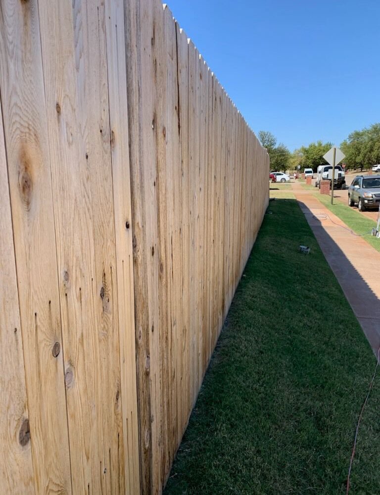 New Wood Fence Install & Staining