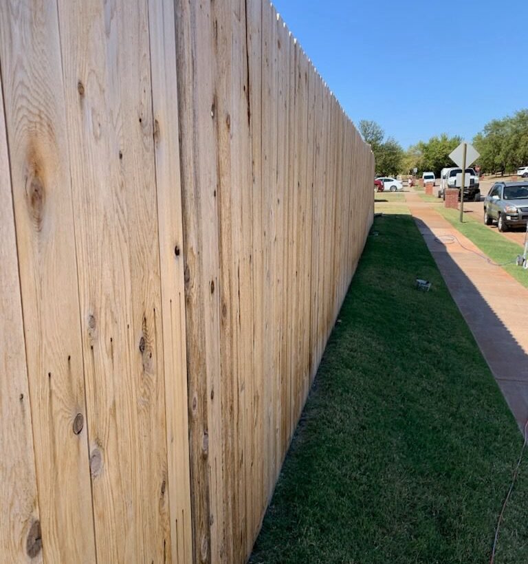 New Wood Fence Install & Staining